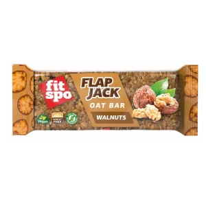 Baton de ovaz cu nuci Flapjack, 80g, FitSpo