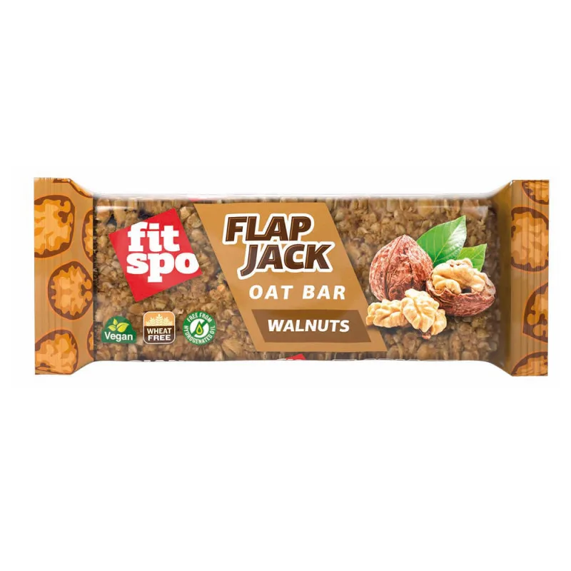 Baton de ovaz cu nuci Flapjack, 80g, FitSpo — preț și oferte