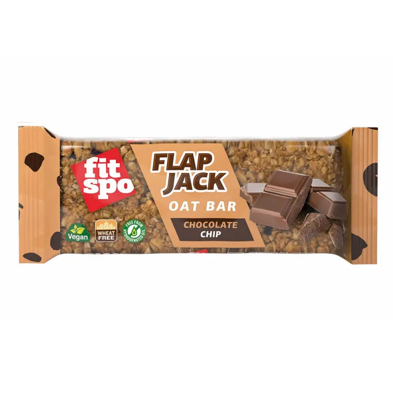 Baton de ovaz cu chocolate chip Flapjack, 80, FitSpo — preț și oferte