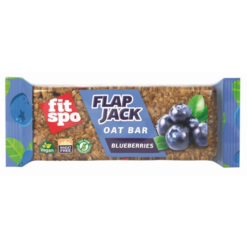 Baton de ovaz cu afine Flapjack, 80g, FitSpo — preț și oferte