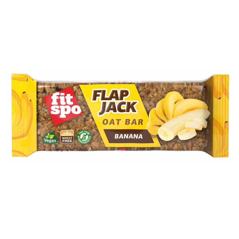 Baton de ovaz cu banana Flapjack, 80g, FitSpo — preț și oferte