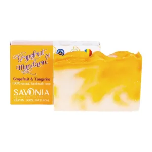 Sapun natural pentru fata maini si corp Grapefruit si Mandarin, 90g, Savonia