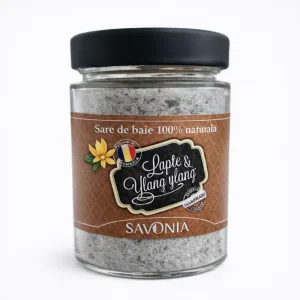 Sare de baie cu lapte si Ylang Ylang, 350g, Savonia