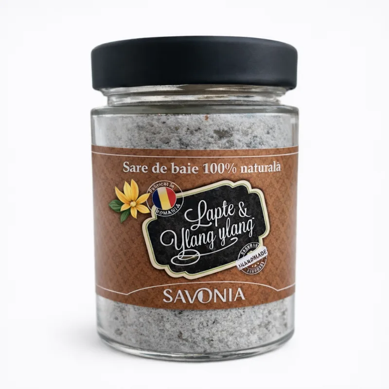 Sare de baie cu lapte si Ylang Ylang, 350g, Savonia — preț și oferte