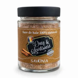 Sare de baie cu ovaz si scortisoara, 350g, Savonia