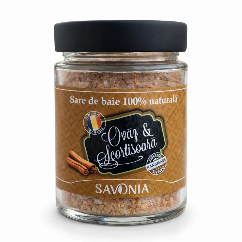 Sare de baie cu ovaz si scortisoara, 350g, Savonia — preț și oferte