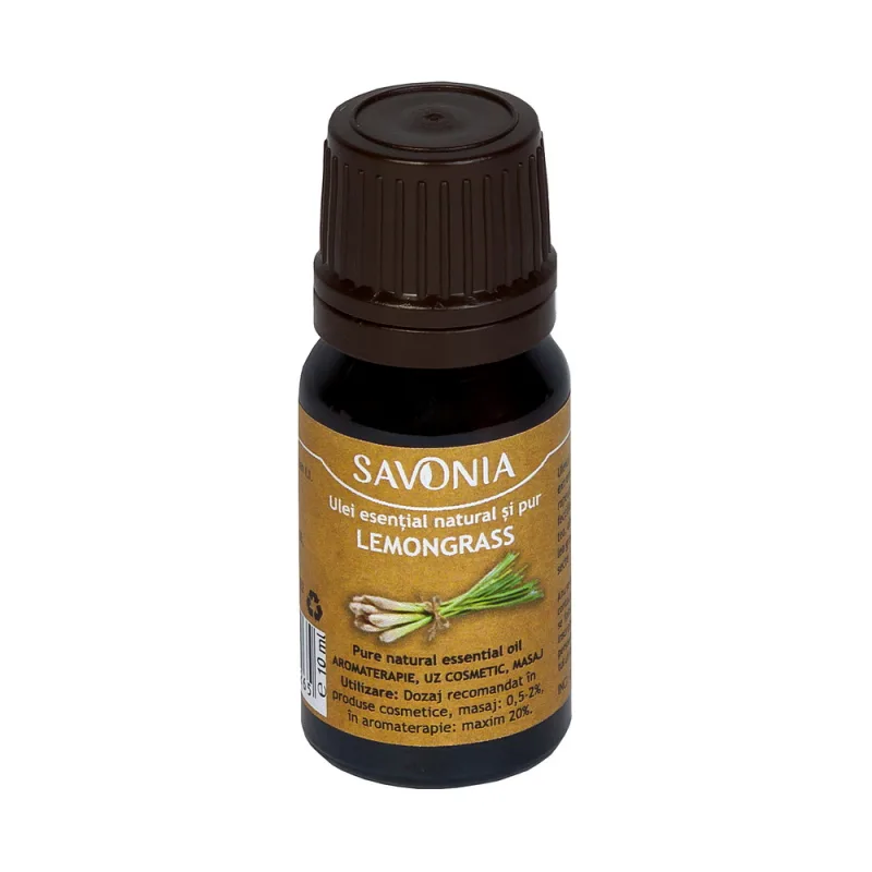 Ulei esential natural si pur de lemongrass, 10ml, Savonia — preț și oferte
