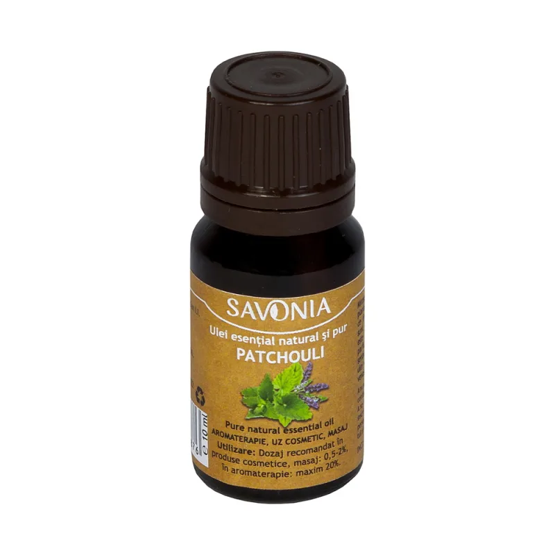 Ulei esential natural si pur de patchouli, 10ml, Savonia — preț și oferte