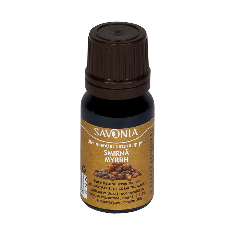 Ulei esential natural si pur Smirna uz extern, 10ml, Savonia — preț și oferte