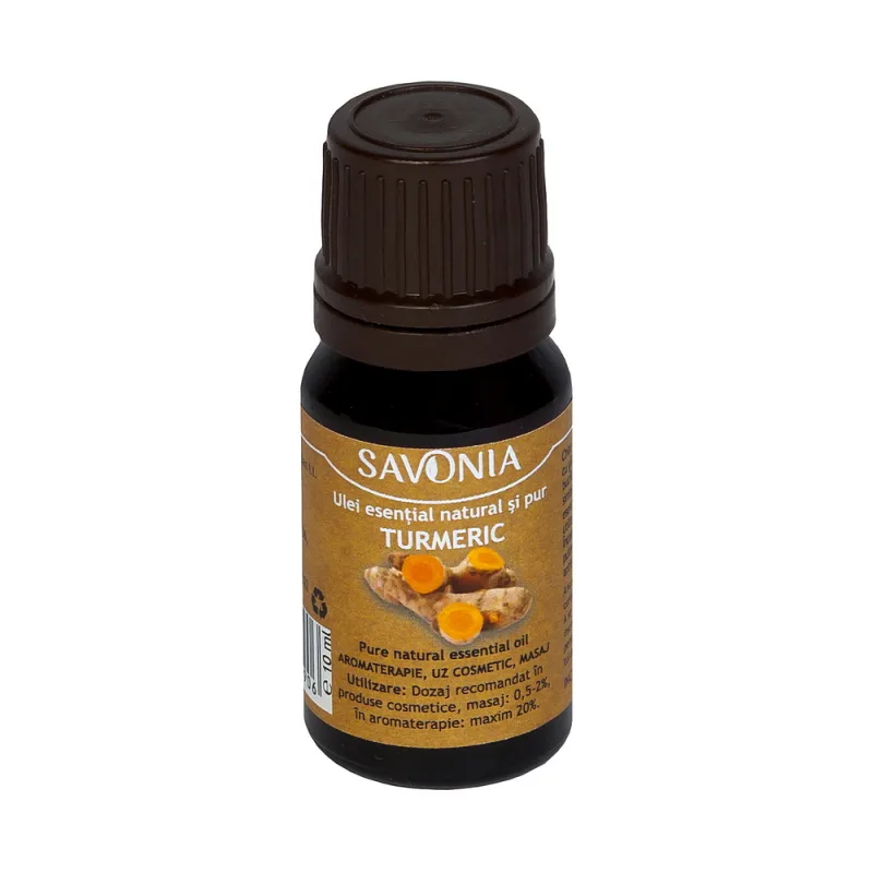 Ulei esential natural si pur Turmeric uz extern, 10ml, Savonia — preț și oferte