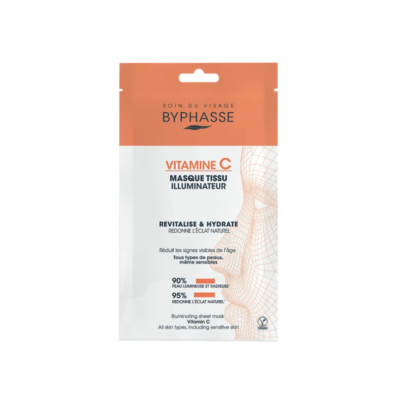 Masca servetel iluminatoare cu vitamina C, 18ml, Byphasse — preț și oferte
