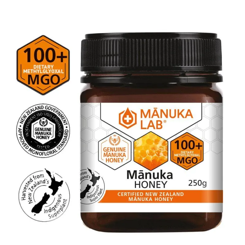 Miere de Manuka MGO 100+ naturala din Noua Zeelanda, 250g, Manuka Lab — preț și oferte