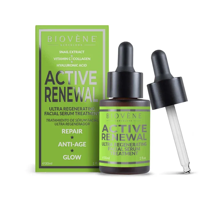 Ser tratament pentru regenerarea tenului Active Renewal, 30ml, Biovene — preț și oferte