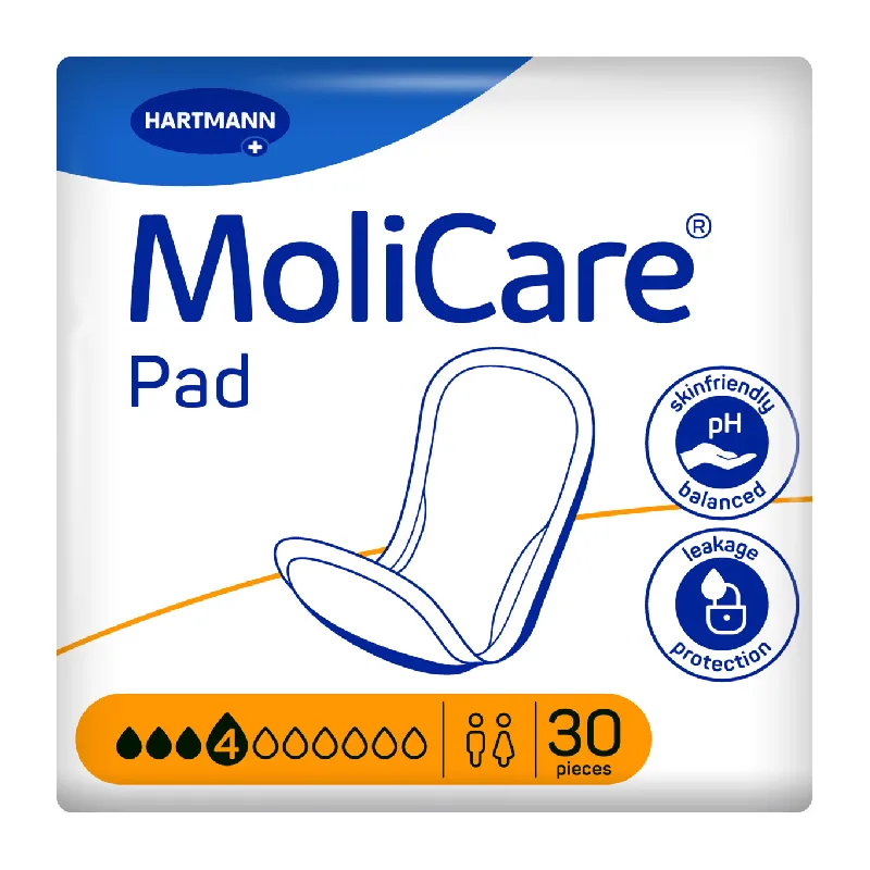 Tampoane incontinenta usoara Molicare Pad, 4 picaturi, 30 bucati, Hartmann — preț și oferte