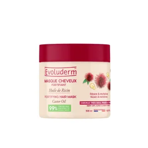 Masca pentru par cu ulei de ricin, 500ml, Evoluderm
