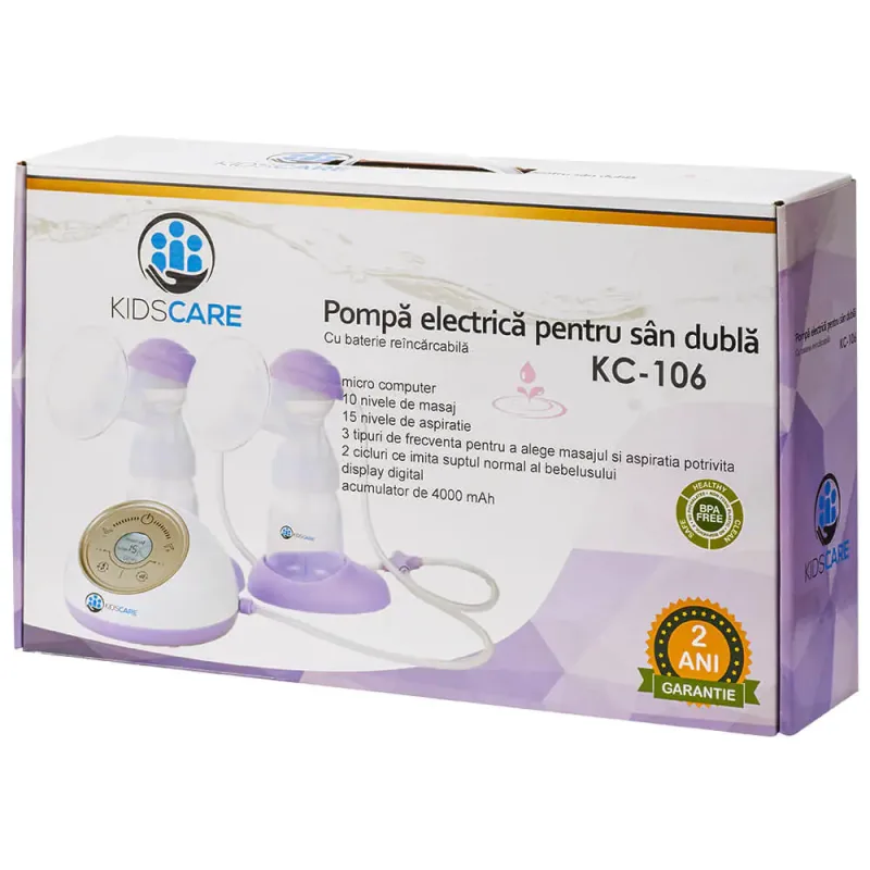 Pompa de san electrica dubla KC106, 1 bucata, KidsCare — preț și oferte
