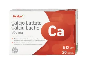 Dr. Max Calciu lactic, 20 comprimate