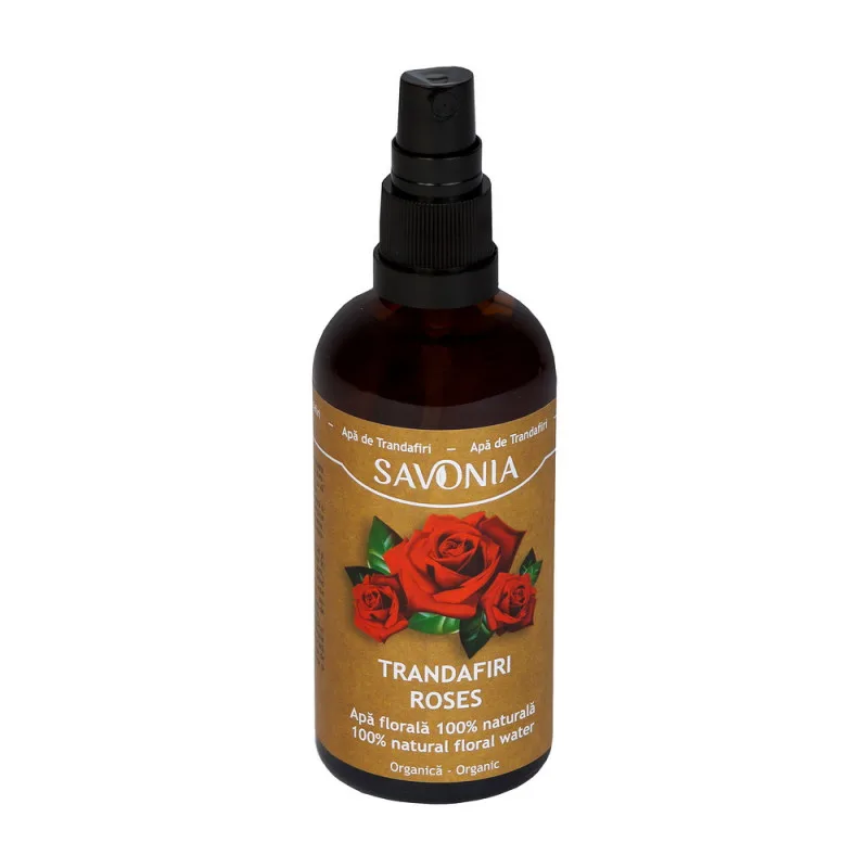 Apa florala organica cu trandafiri, 100ml, Savonia — preț și oferte