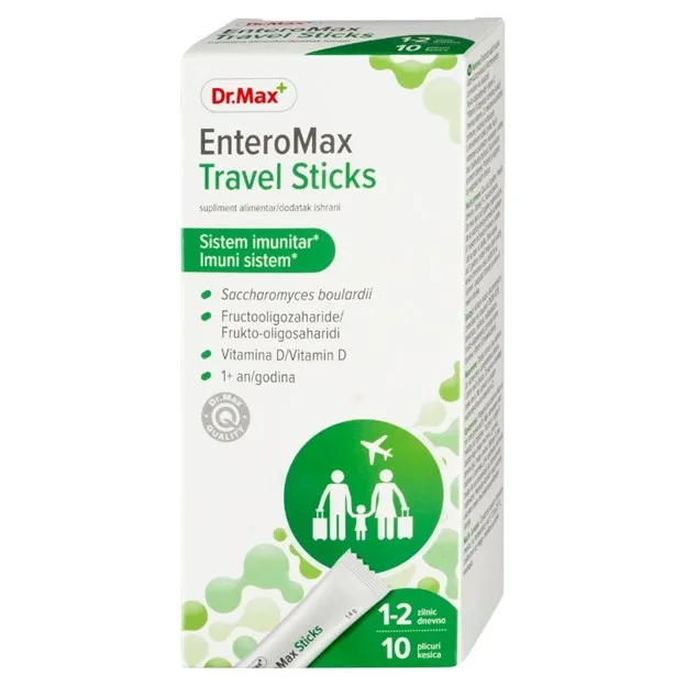 Dr. Max Enteromax Travel Sticks, 10 plicuri — preț și oferte