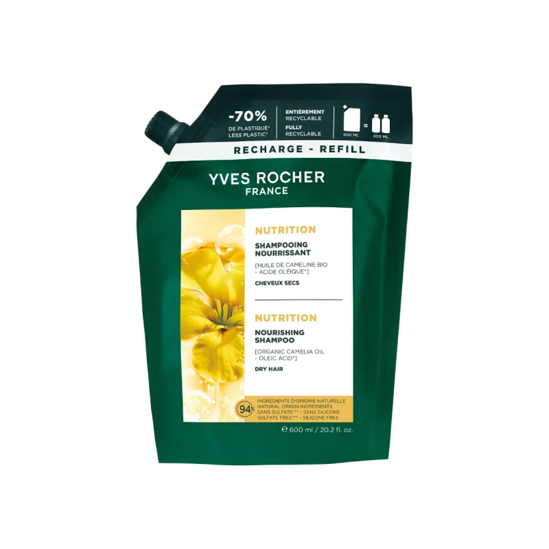 Rezerva sampon nutritiv Haircare Botanical Solutions, 600ml, Yves Rocher — preț și oferte