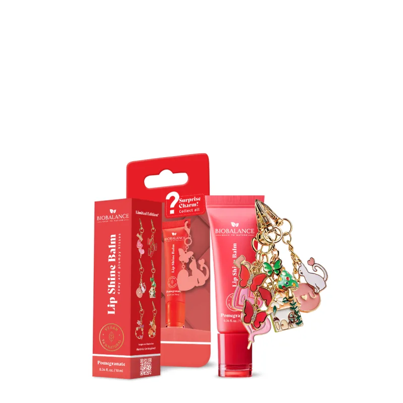 Balsam de buze cu efect lucios si breloc surpriza Pomegranade, 10ml, Bio Balance — preț și oferte