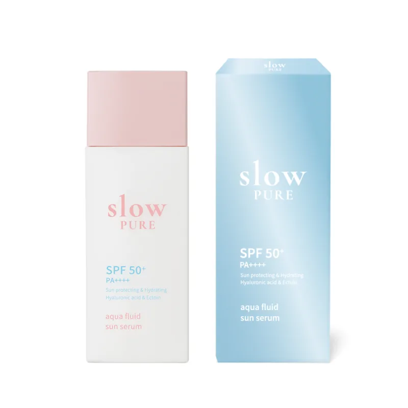 Ser pentru protectie solara SPF50+ PA++++ Aqua Fluid Sun, 50ml, Slowpure — preț și oferte
