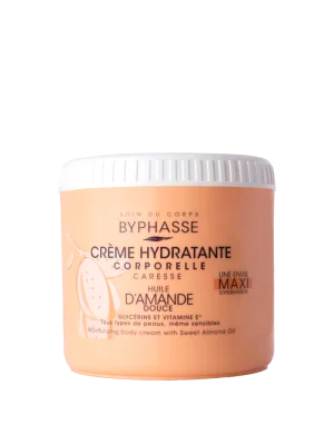 Crema de corp hidratanta cu ulei de migdale dulci, 500ml, Byphasse