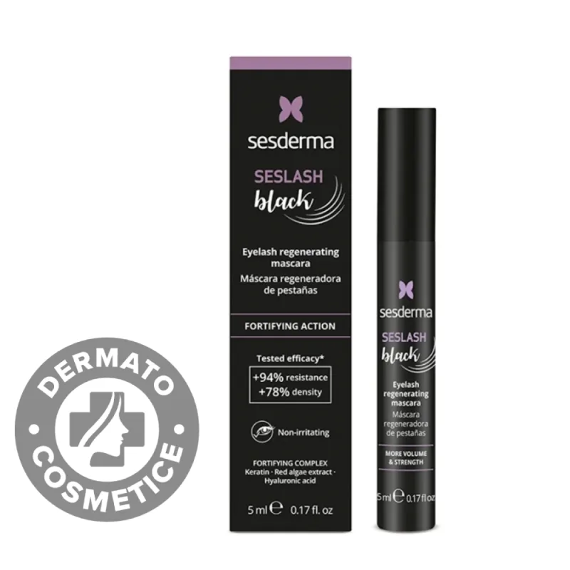 Mascara pentru regenerarea genelor Seslash Black, 5ml, Sesderma — preț și oferte