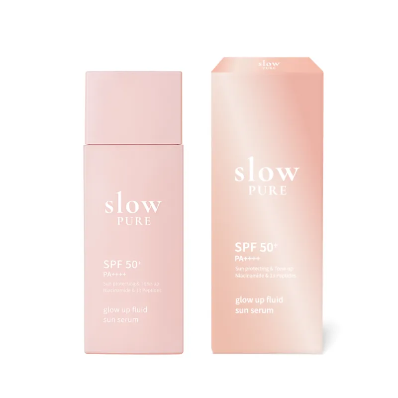 Ser pentru protectie solara SPF50+ PA++++ Glow Up Fluid Sun, 50ml, Slowpure — preț și oferte