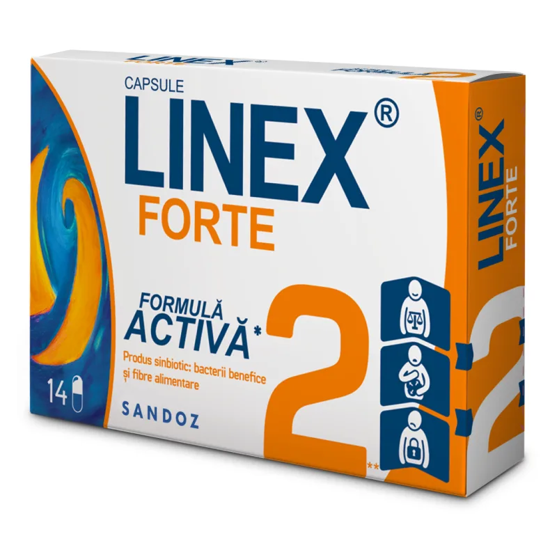 Linex Forte, 14 capsule, Sandoz — preț și oferte