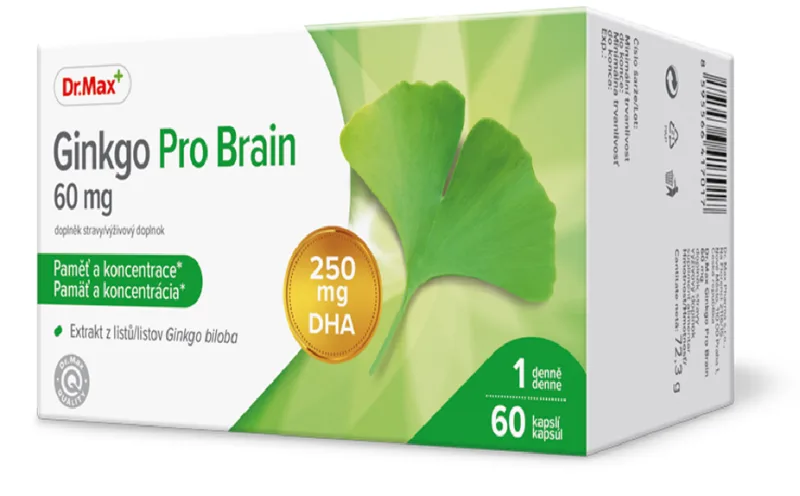 Dr. Max Ginkgo Pro Brain, 60 capsule moi — preț și oferte