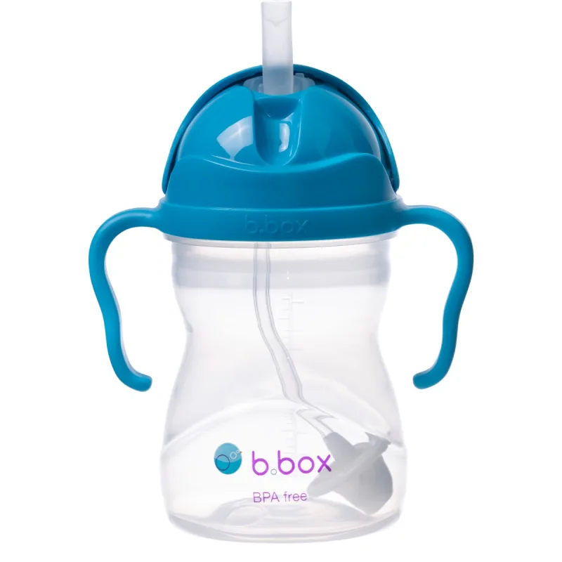 Cana cu pai pentru 6 luni+ Albastru, 240ml, Bbox — preț și oferte