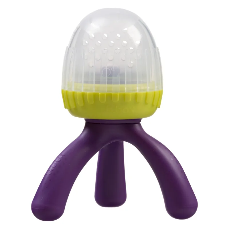 Dispozitiv de hranire din silicon pentru +4 luni Mov/Verde, 1 bucata, Bbox — preț și oferte