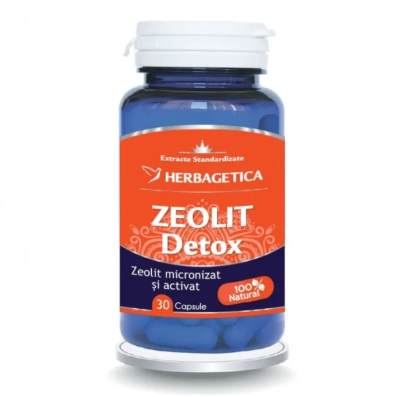 Zeolit Detox, 30 capsule, Herbagetica — preț și oferte