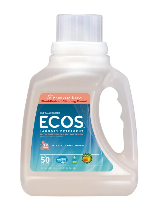 Detergent de rufe cu magnolie, 1478ml, Ecos — preț și oferte
