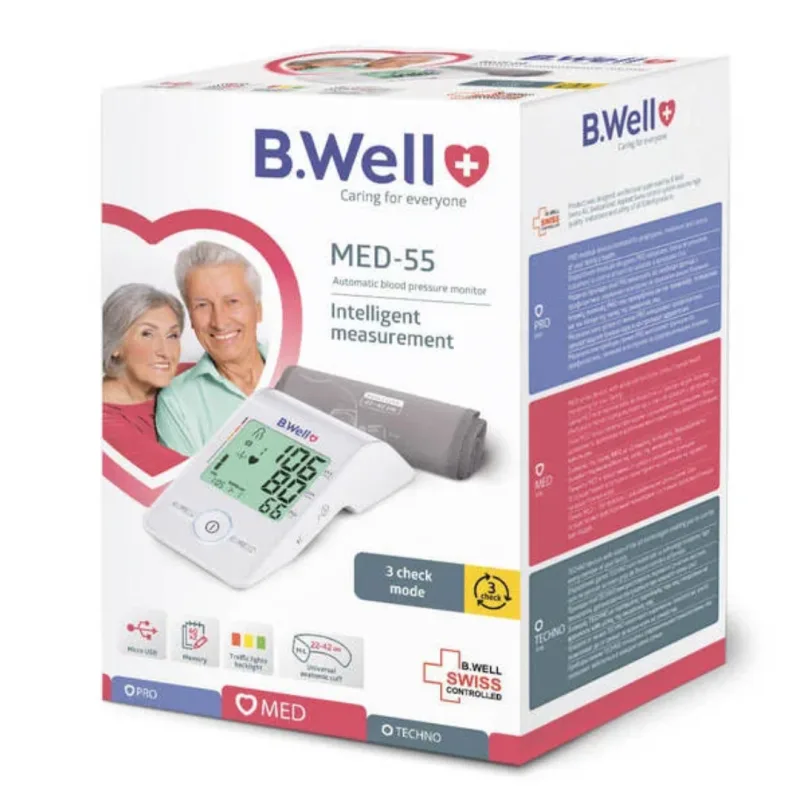 Tensiometru automat pentru brat MED-55, 1 bucata, B.Well BWELL — preț și oferte