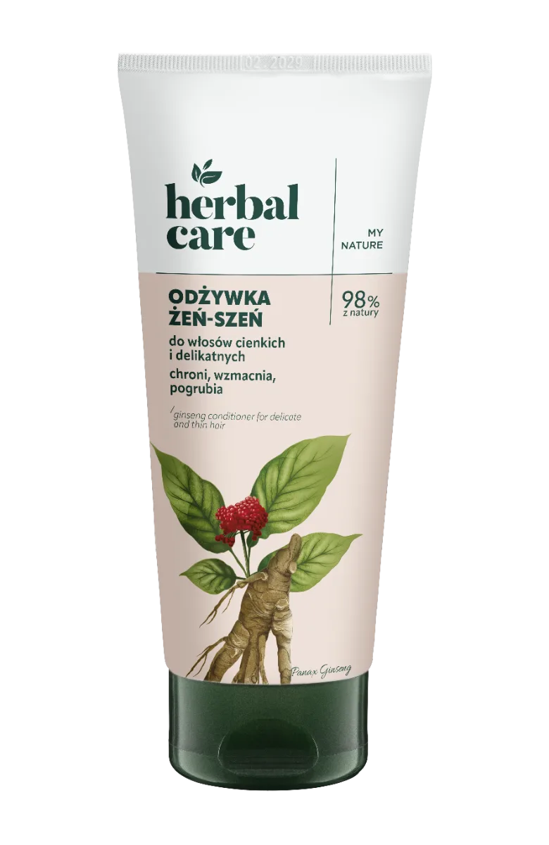 Balsam cu extract de ginseng pentru par fin si subtire Herbal Care, 200ml, Farmona — preț și oferte