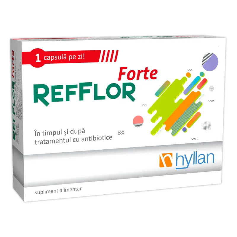 Refflor forte adulti, 10 capsule HYLLAN PHARMA — preț și oferte