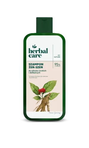 Sampon cu extract de ginseng pentru par fin si subtire Herbal Care, 330ml, Farmona
