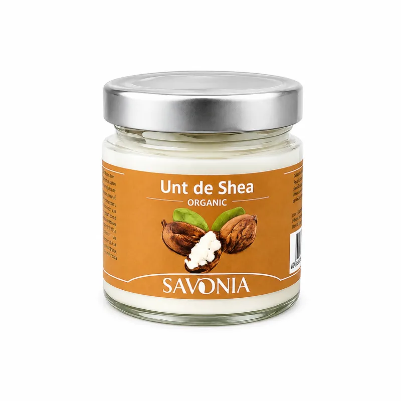 Unt de Shea Organic, 200ml, Savonia — preț și oferte