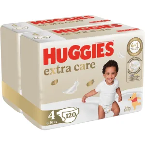 Scutece Extra Care Mega Marimea 4 pentru 8-16 kg, 120 bucati, Huggies