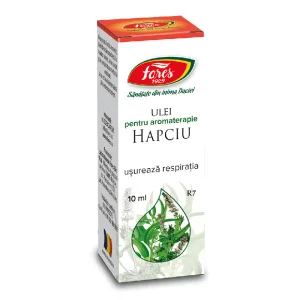 Ulei pentru aromoterapie Hapciu Usureaza Respiratia, R7, 10 ml, Fares