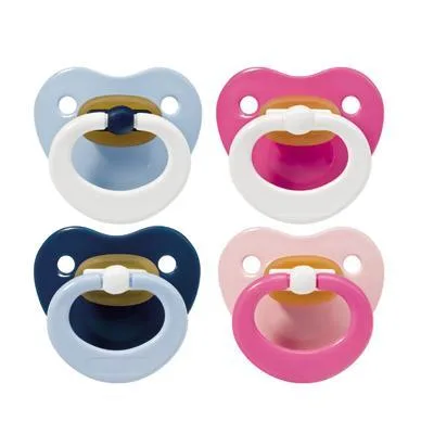Baby Nova 23500 Suzete latex multicolore cu inel talie uni 0-18 luni 2 bucati — preț și oferte
