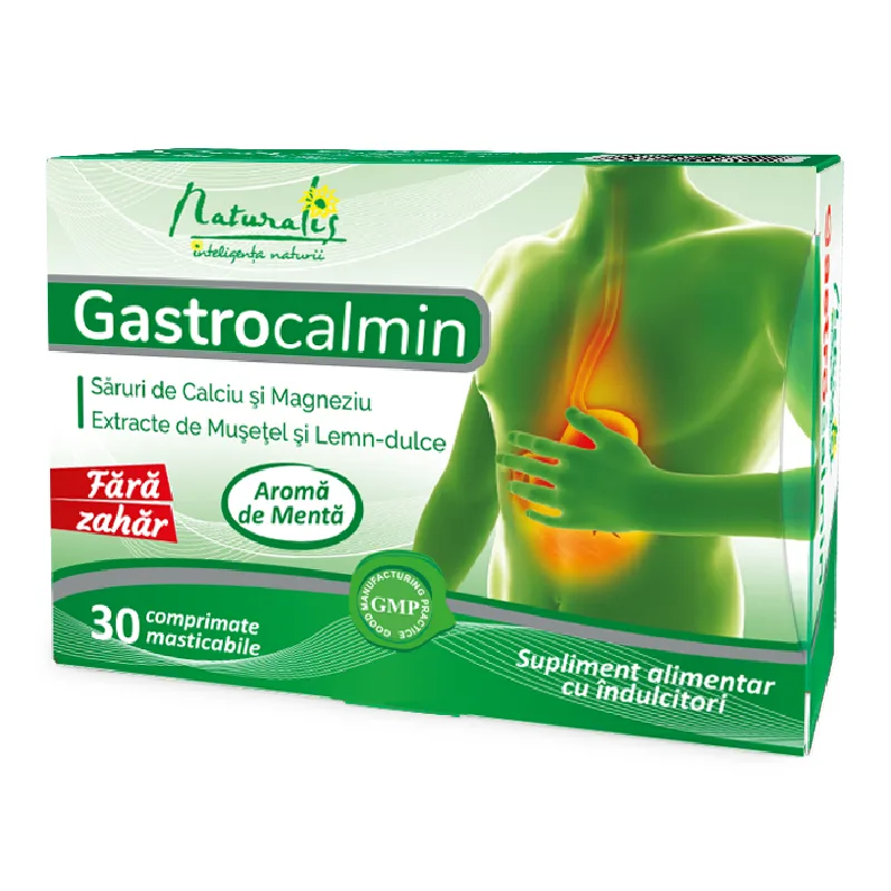 Gastrocalmin, 30 comprimate, Naturalis — preț și oferte