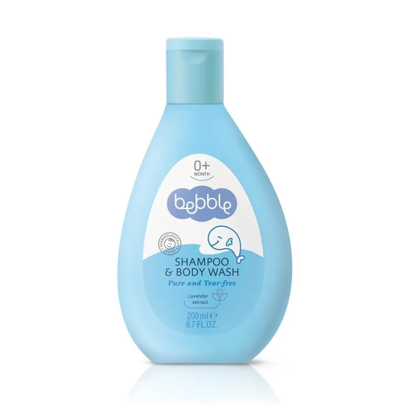 Șampon și gel pentru băiță 2 în 1, 200 ml, Bebble — preț și oferte