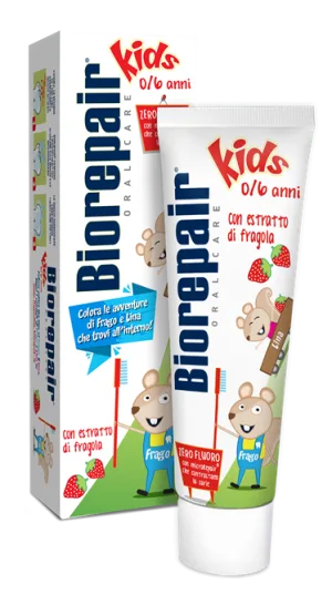 Biorepair Kids Pasta de dinti aroma de capsuni 0-6 ani 50 ml