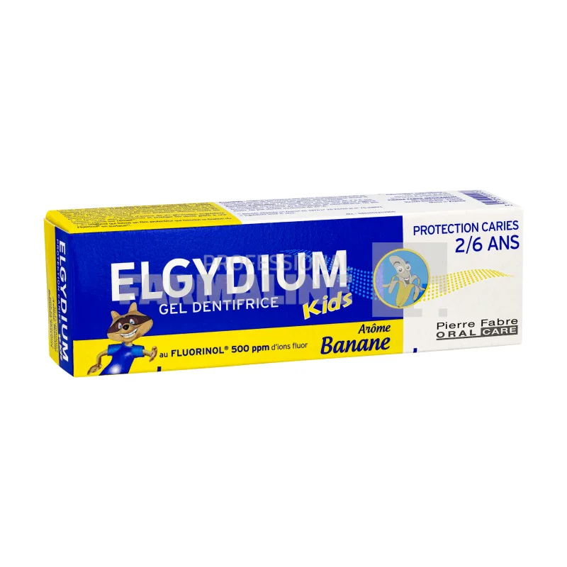 Elgydium Kids Pasta de dinti banana 2-6 ani 50 ml — preț și oferte