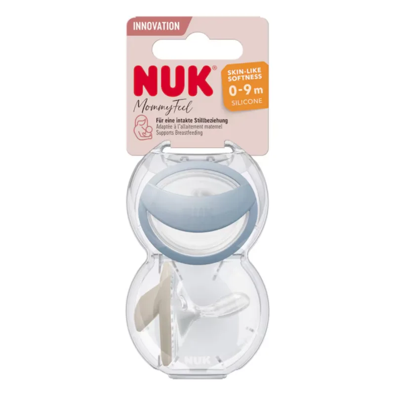 Set 2 suzete din silicon Mommy Feel, albastru, 0-9 luni, Nuk — preț și oferte