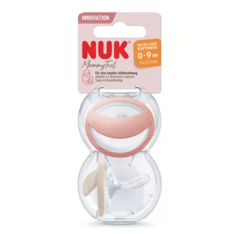 Set 2 suzete din silicon Mommy Feel, rosu, 0-9 luni, Nuk — preț și oferte