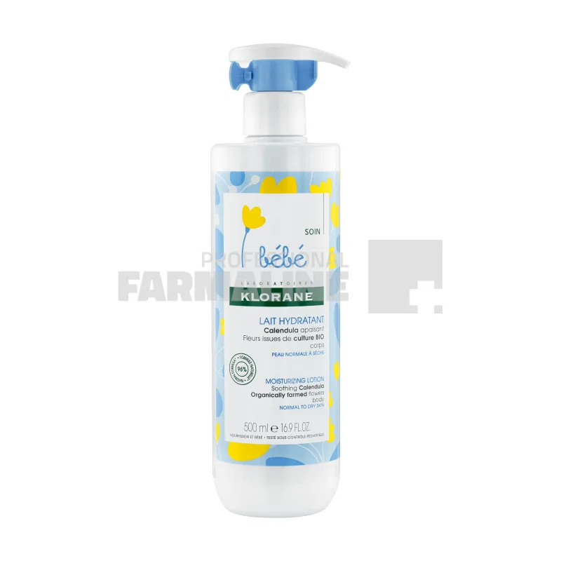 Klorane Bebe Lapte hidratant masaj 500 ml — preț și oferte